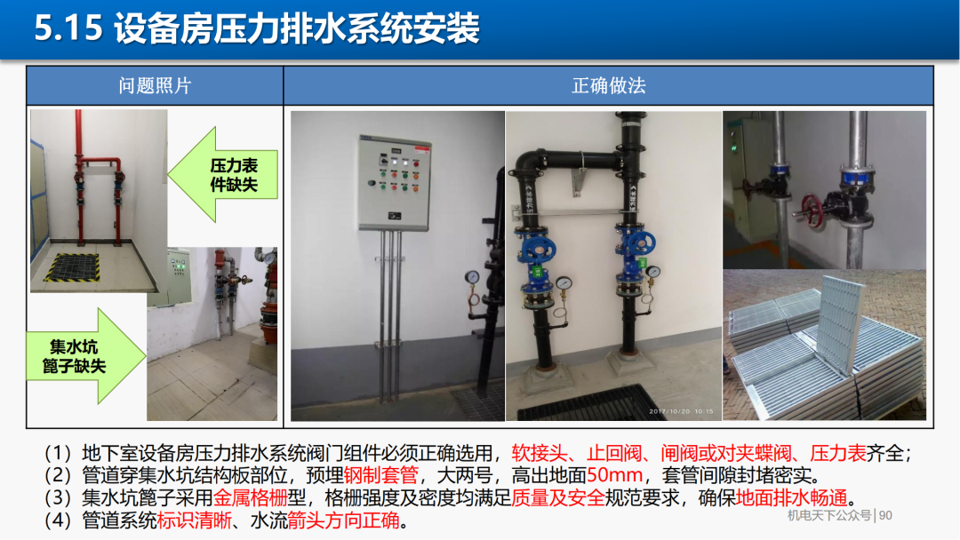 机电安装工程质量验收标准管理手册——机电组件设备篇